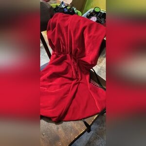Red velvet capelet